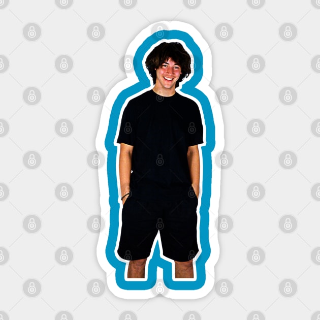 Keanu Reeves 90s Styled Aesthetic Design Sticker by DankFutura